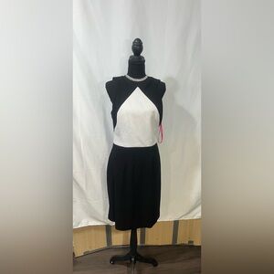 Betsey Johnson Black and White Midi Dress